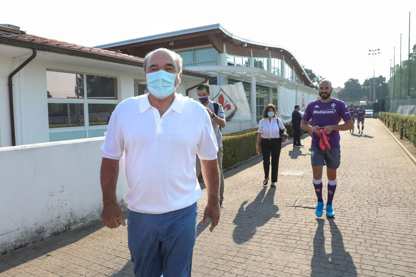 Commisso torna ai campini. Incontro con la squadra viola. Tutte le foto dell'incontro