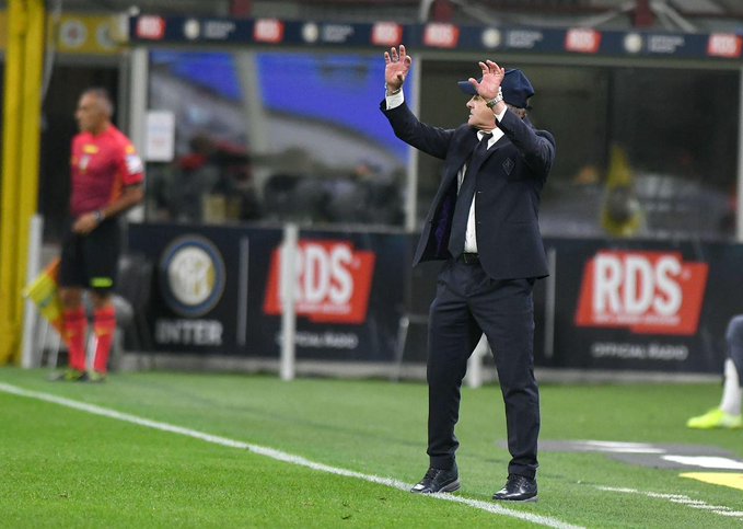 Beppe Iachini a San Siro questa sera