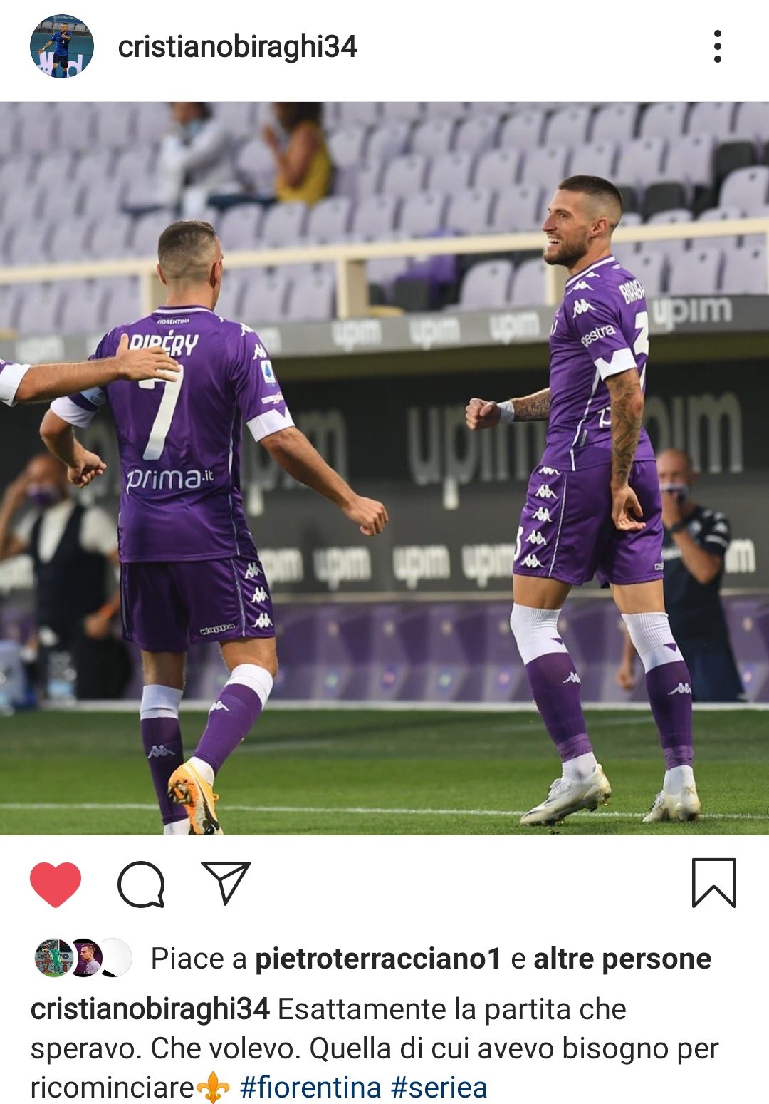 Biraghi: "La gara che speravo. Quella che avevo bisogno per ricominciare"