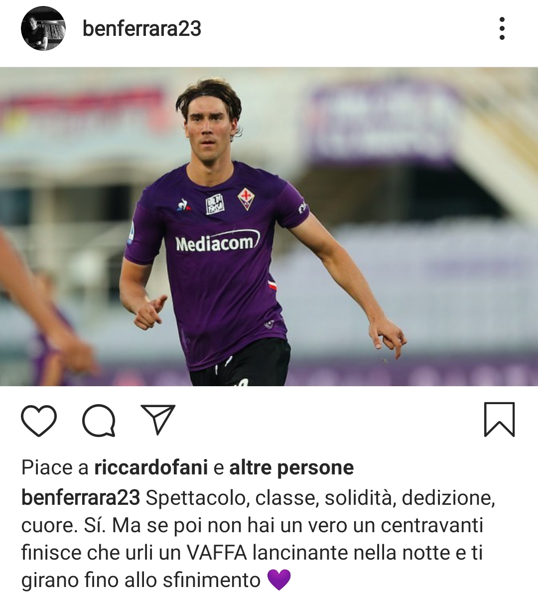 "Spettacolo, classe, solidità, dedizione e cuore. Ma senza un attaccante..."