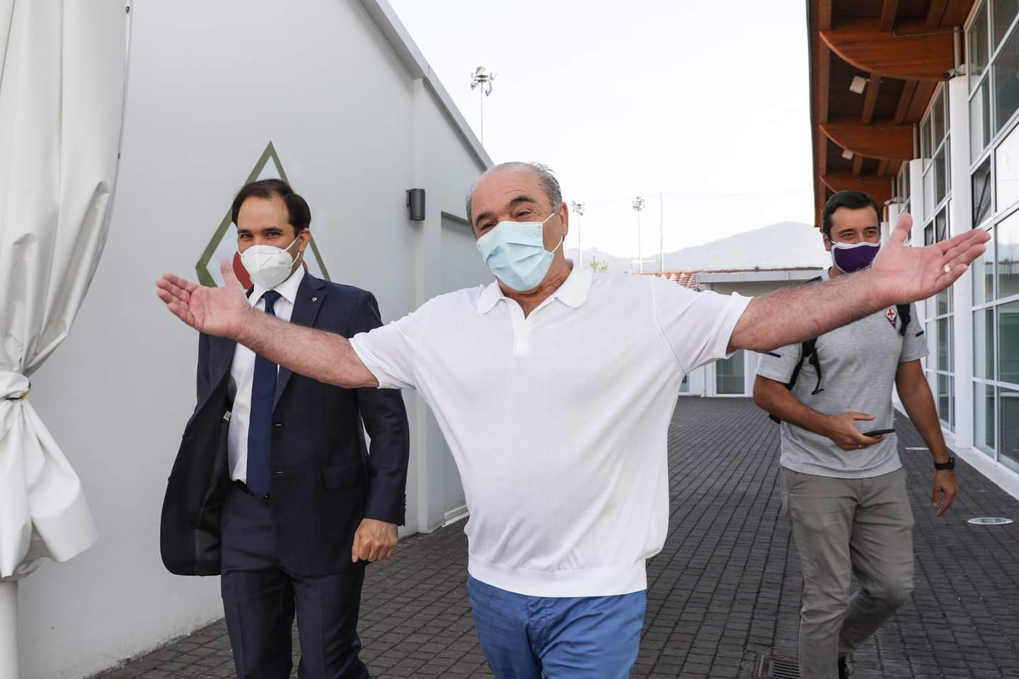 Commisso torna ai campini. Incontro con la squadra viola. Tutte le foto dell'incontro