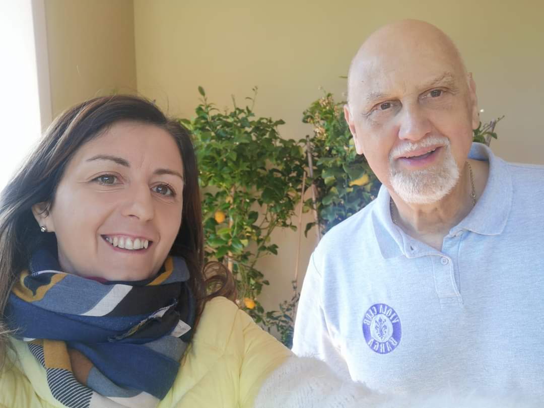 Il sindaco Caterina Campani tifosa viola