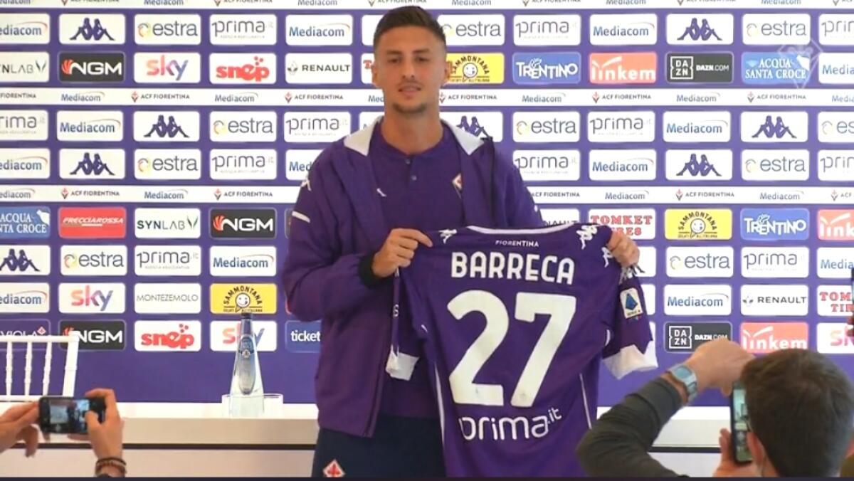 Barreca si presenta: "Mi manda Jovetic, voglio giocare con continuità. Detto subito si alla Fiorentina" - 
