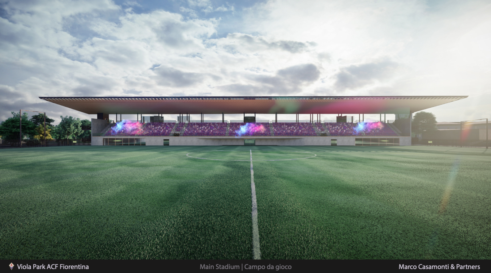 Ecco il Viola Park: il centro sportivo della Fiorentina a Bagno a Ripoli. Pronto fra 14 mesi