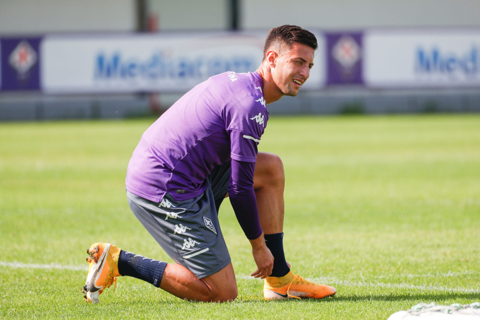 Barreca in allenamento