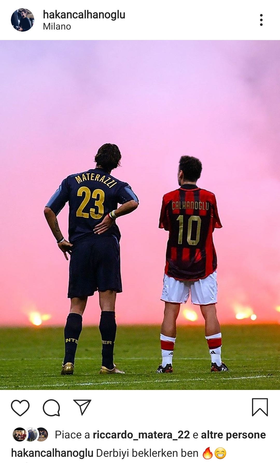 Calhanoglu con un fotomontaggio cancella Rui Costa e scrive il suo nome. Ecco la foto incriminata