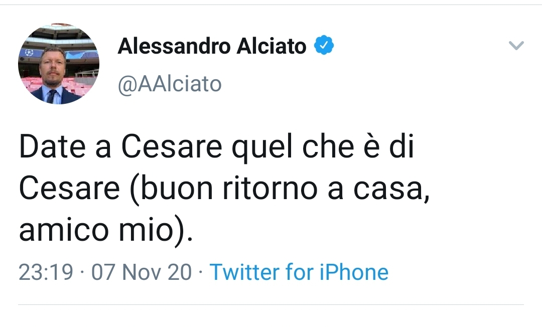 Alciato (Sky Sport) annuncia il ritorno di Prandelli alla Fiorentina: "Bentornato a casa amico mio"