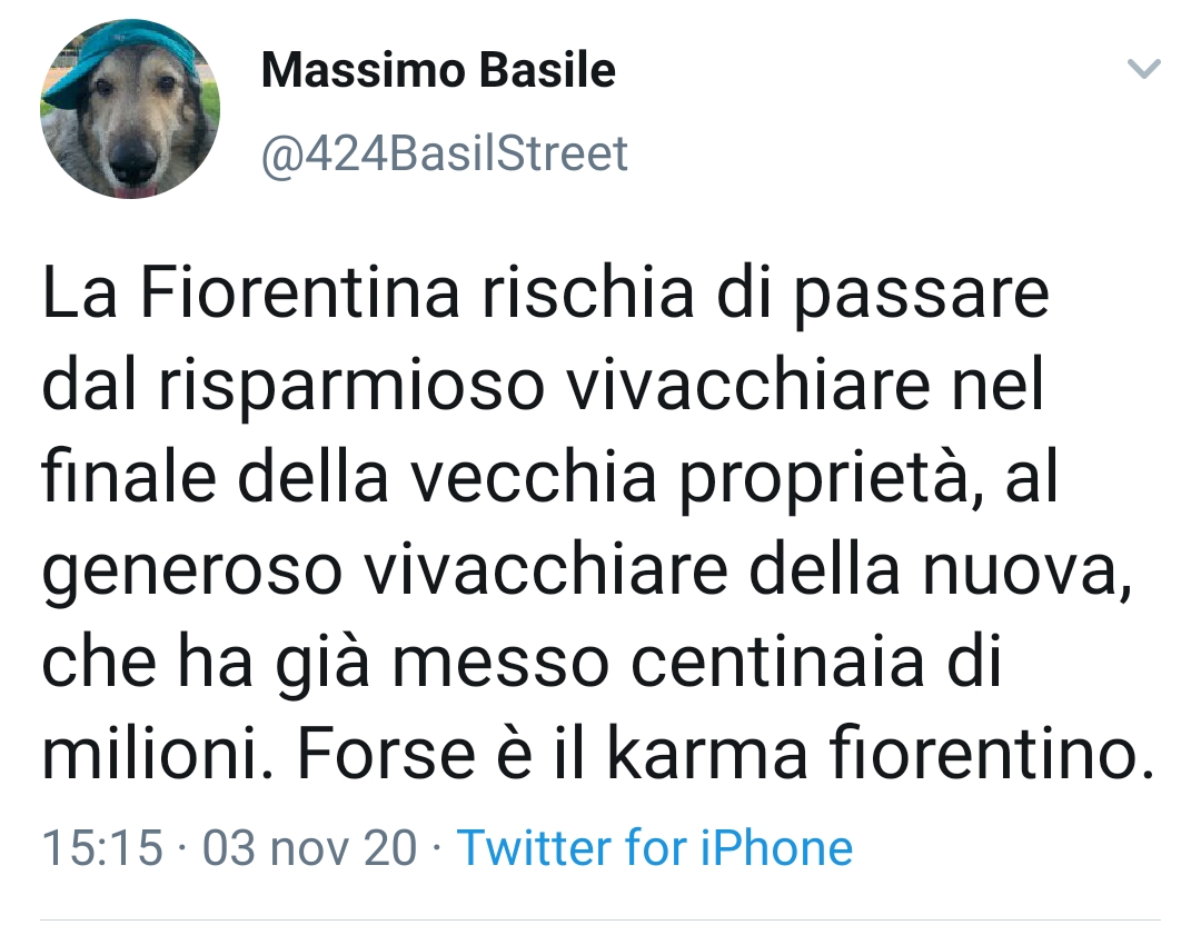 Basile: "La Fiorentina rischia di passare dal risparmioso vivacchiare..."