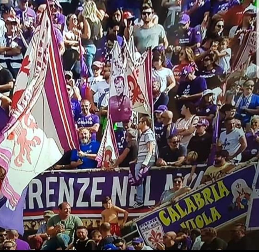 La "pezza" esposta nel cuore della curva Fiesole