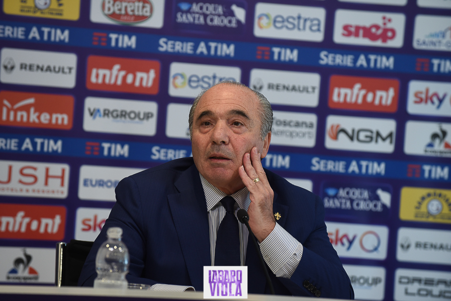 Firenze, stadio Franchi, 06/06/2019, presentazione Rocco B. Commisso, foto Fiorenzo Sernacchioli. Copyright Labaroviola.com