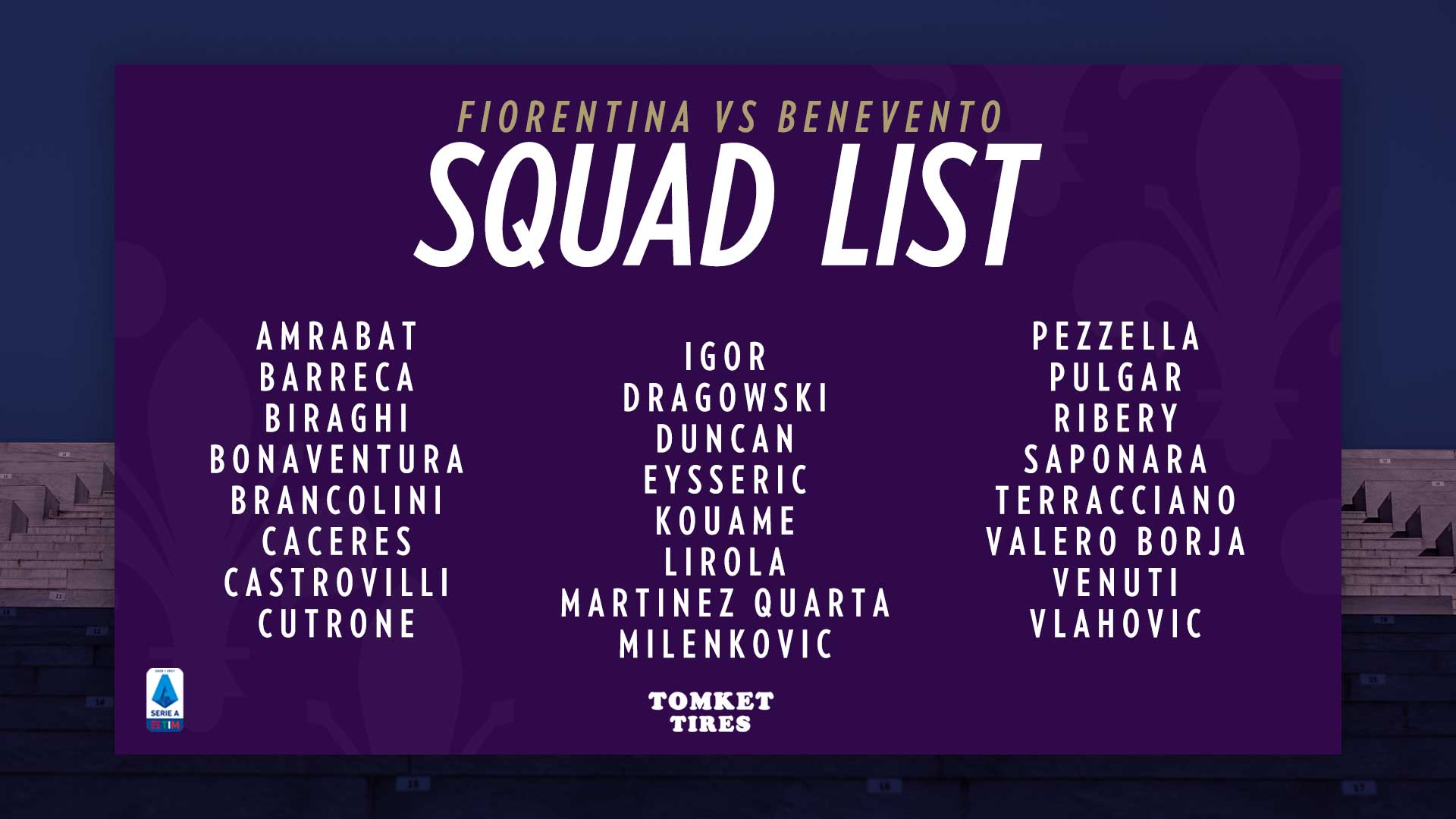 I convocati della Fiorentina, Prandelli lascia a casa Callejon. La lista completa