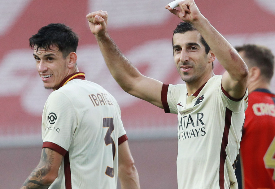 Mkhitaryan, prima tripletta nei top cinque campionati europei