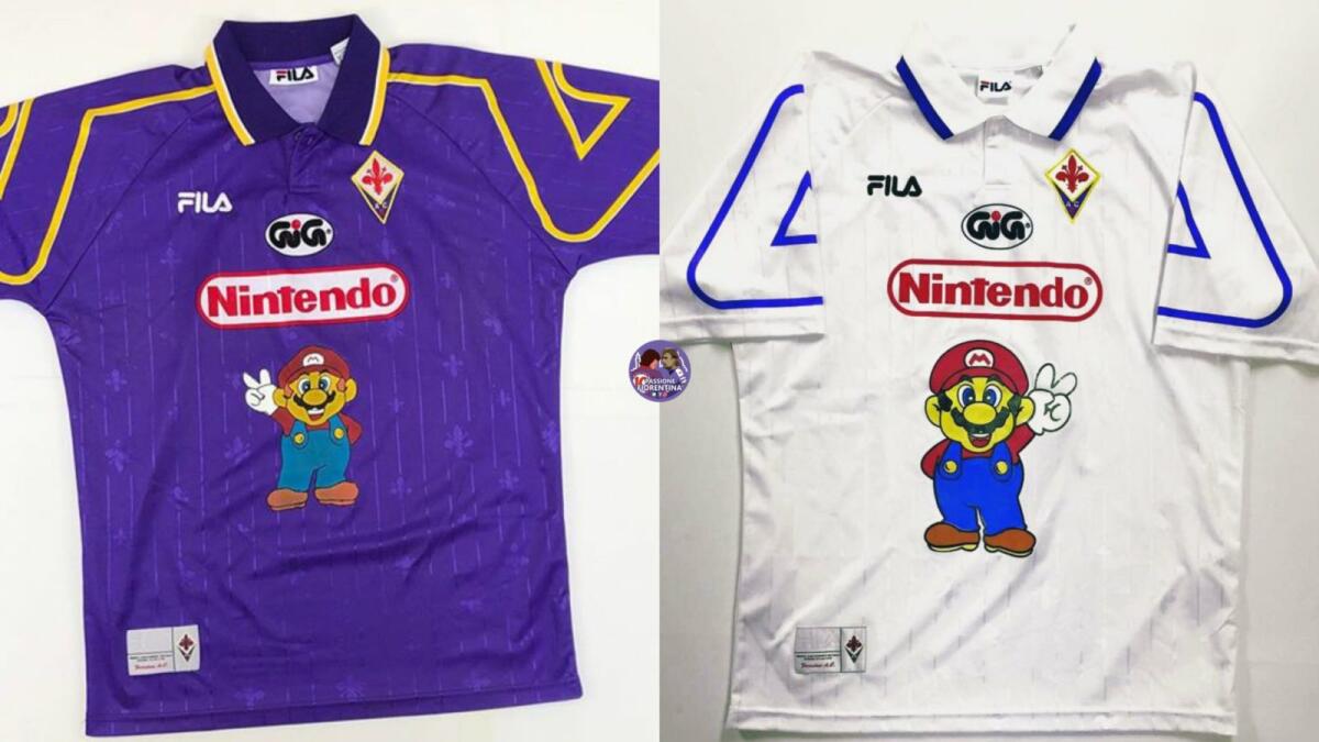 Dall'Inghilterra rivelano del mistero della maglia della Fiorentina con Super Mario del 97 - 