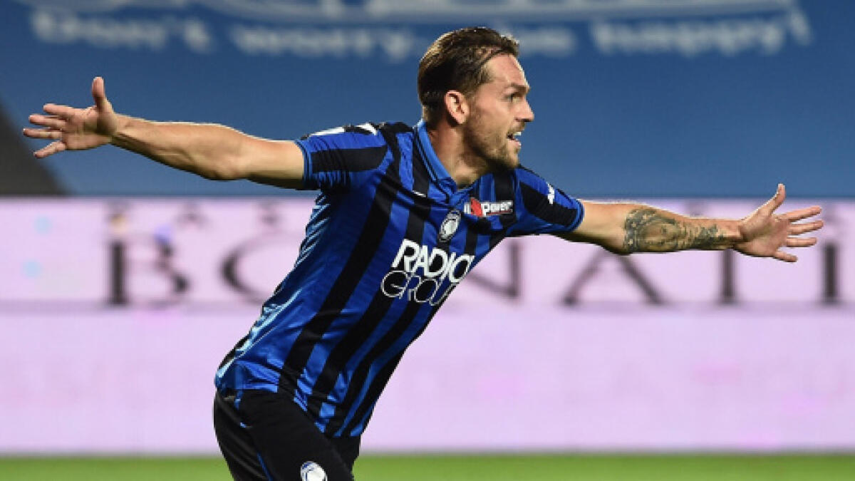 Al 63' Atalanta-Fiorentina sul 3-0 al Gewiss Stadium. Calcio d'angolo e gol di Toloi - 