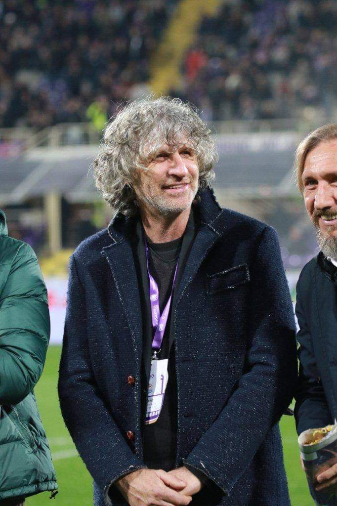Mario Faccenda alla festa dei 90 anni viola