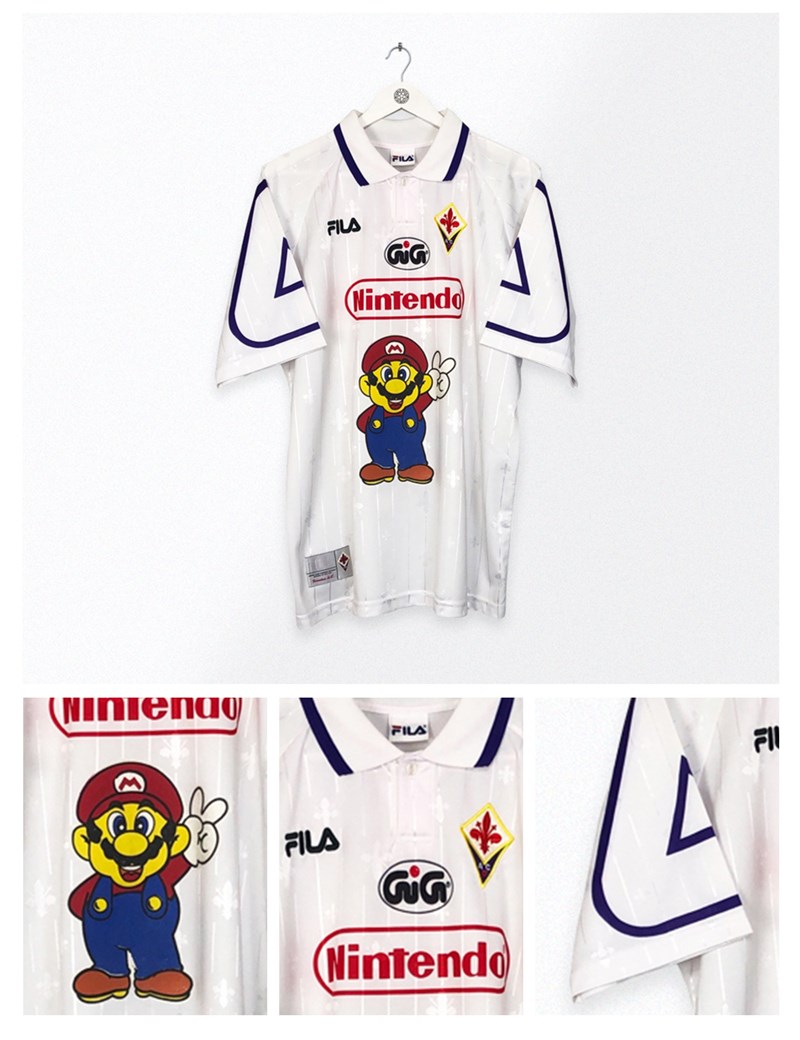Dall'Inghilterra rivelano del mistero della maglia della Fiorentina con Super Mario del 97