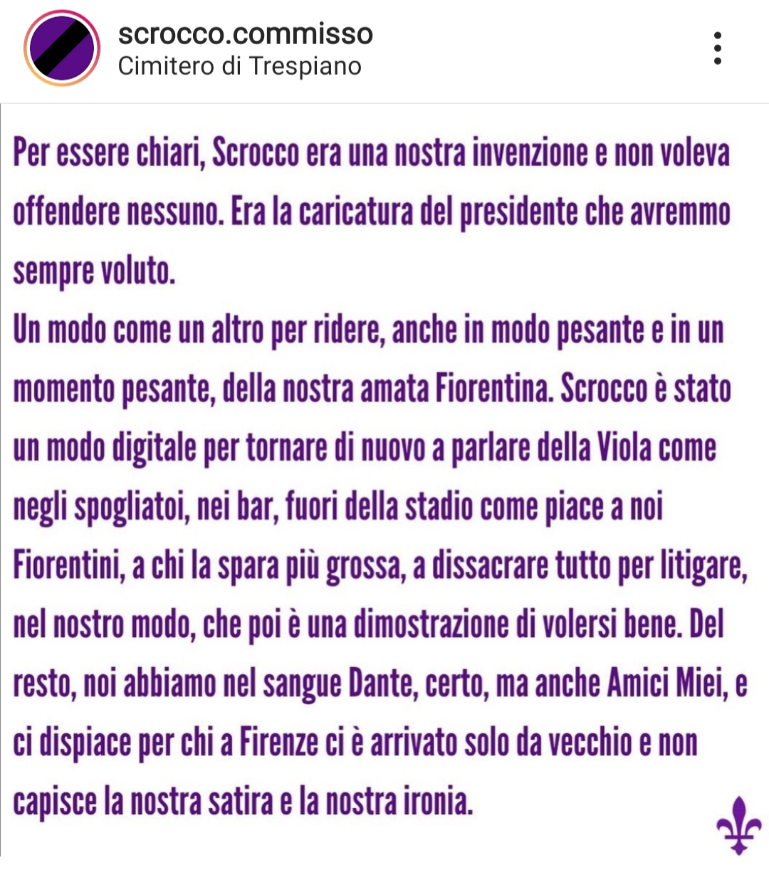 Commisso fa chiudere la pagina satirica sulla Fiorentina a suo nome