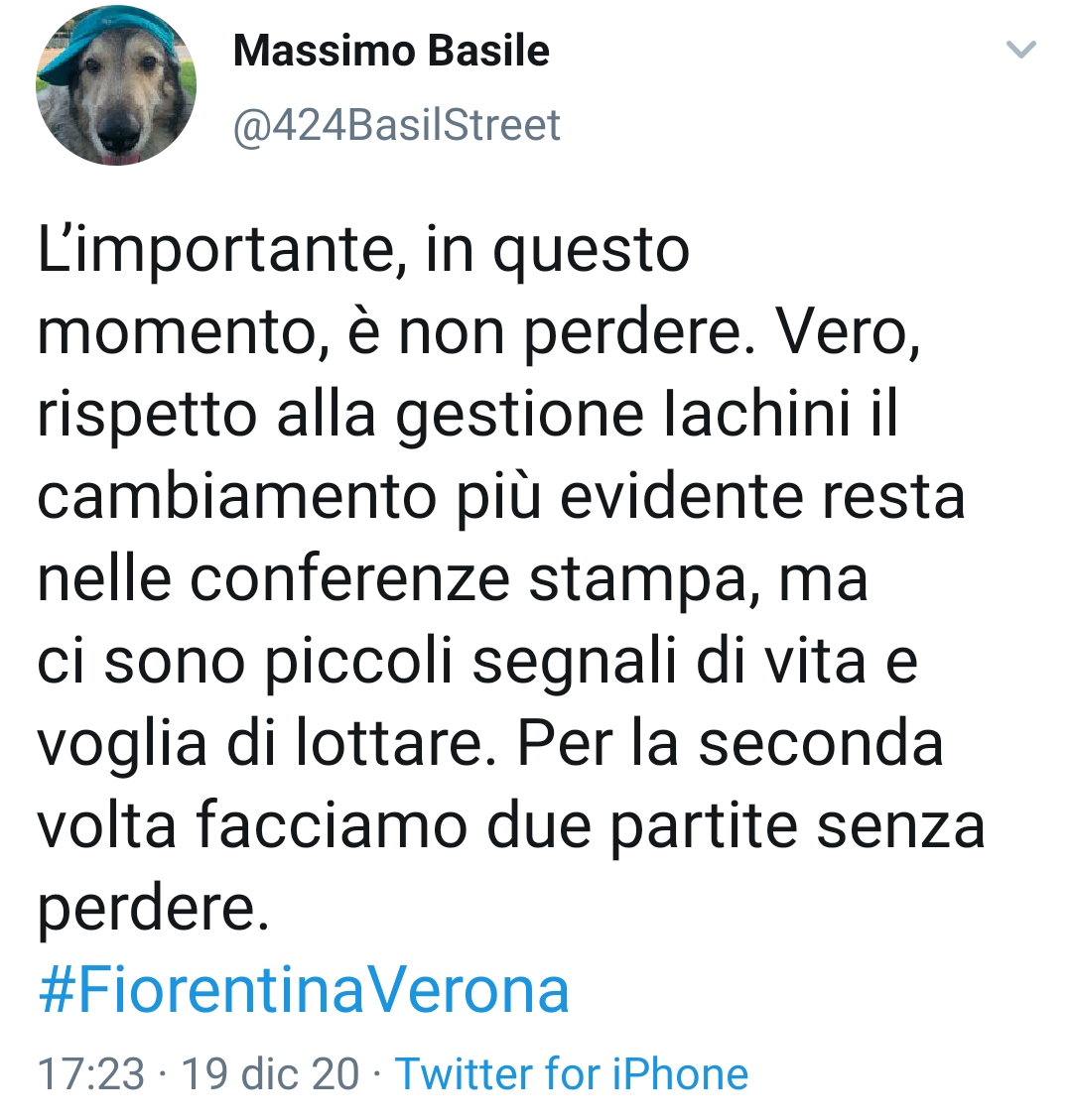 Basile: "L'importante è non perdere per la seconda volta di fila"