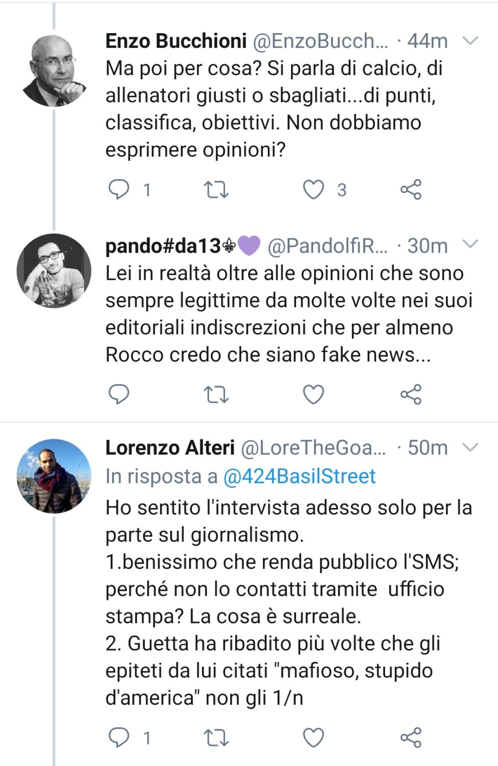 Basile: "Commisso renda pubblico il messaggio privato che lo ha offeso"