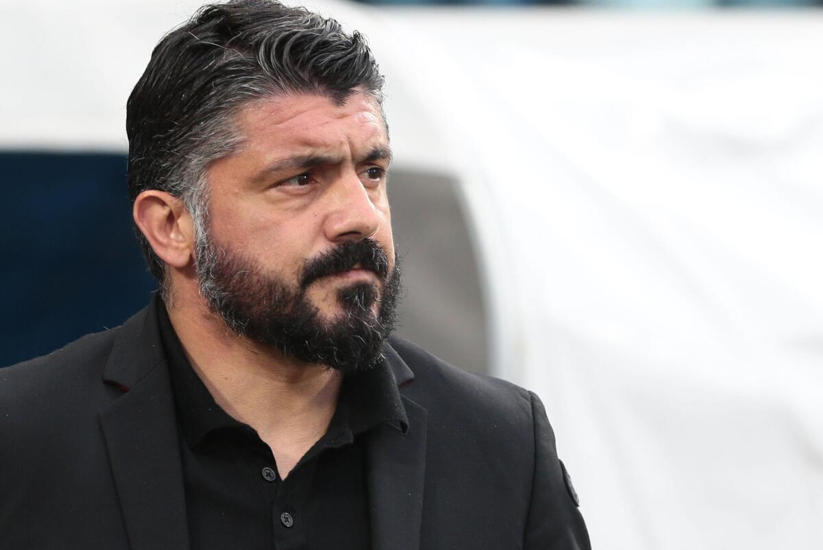Gattuso: "Non è stata una partita facile. Fiorentina poco cattiva: la differenza l'ha fatta il cinismo" - Milan's head coach Gennaro Gattuso looks on during the Italian Serie A soccer match Spal 2013 vs AC Milan at Paolo Mazza Stadium in Ferrara,Italy, 26 May 2019.ANSA/SERENA CAMPANINI