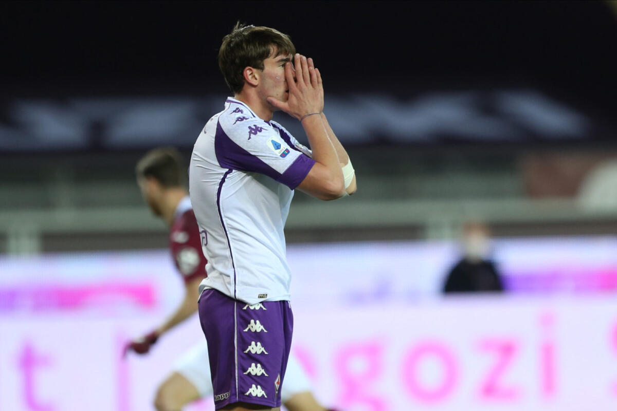 Al 35' Torino-Fiorentina ancora sullo 0-0. Al 10' il tiro di Vlahovic si è stampato sul palo - Foto di proprietà di ACF Fiorentina. Riproduzione vietata ©