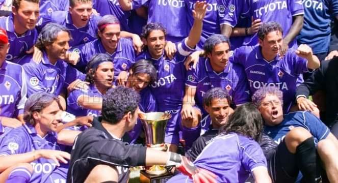 La Fiorentina vincitrice della Coppa Italia 2001