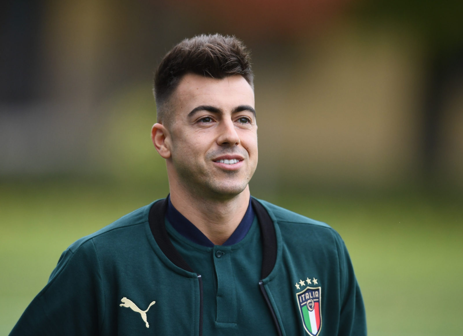 FLORENCE, ITALY - NOVEMBER 12: Stephan El Shaarawy of Italy looks on during Italy training session at Centro Tecnico Federale di Coverciano on November 12, 2019 in Florence, Italy. (Photo by Claudio Villa/Getty Images)