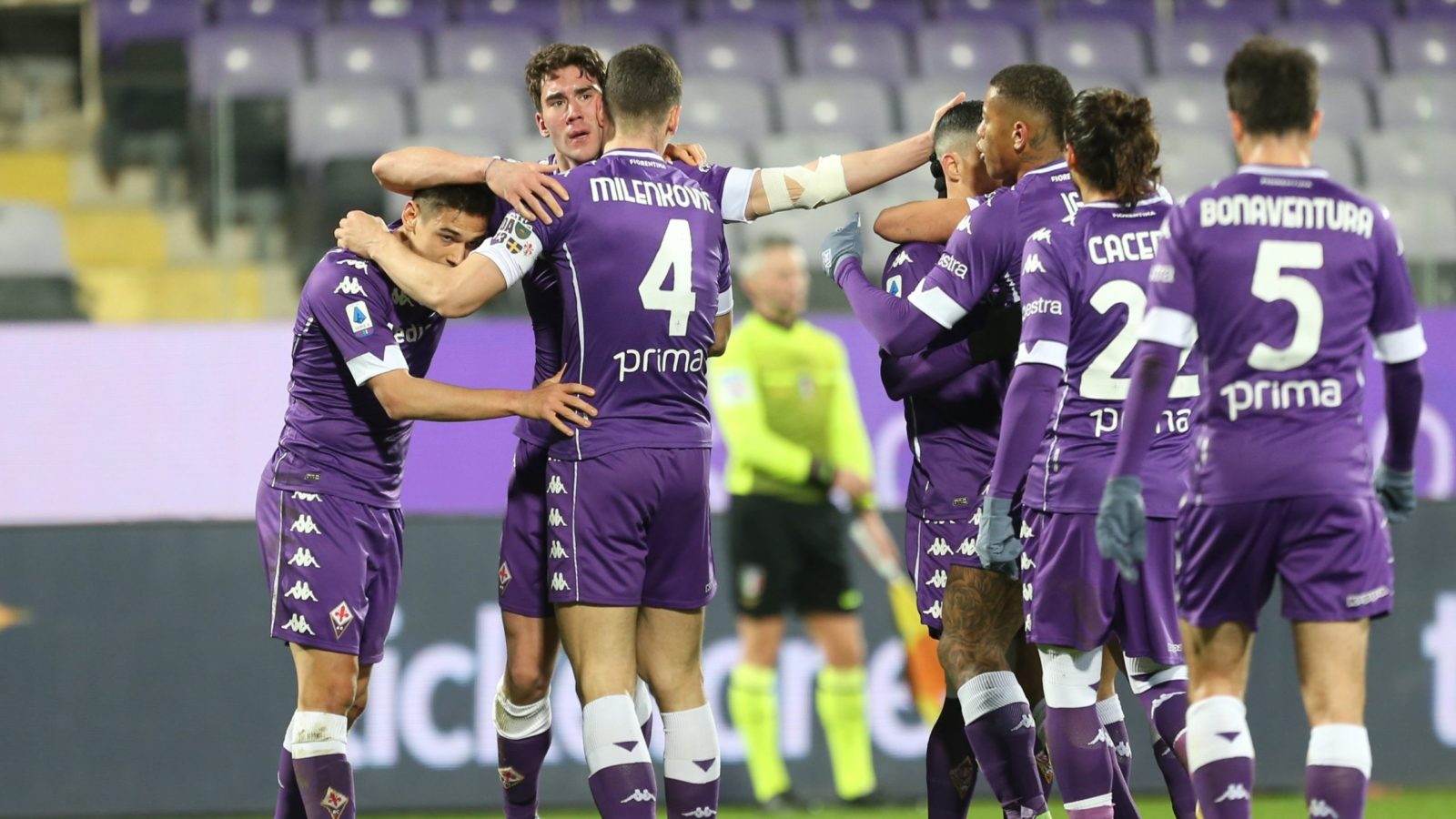 Foto presa dai canali social della Fiorentina