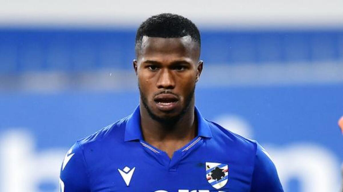 Al 30' Sampdoria in vantaggio contro la Fiorentina. Incornata di Keita Balde sul corner blucerchiato - 