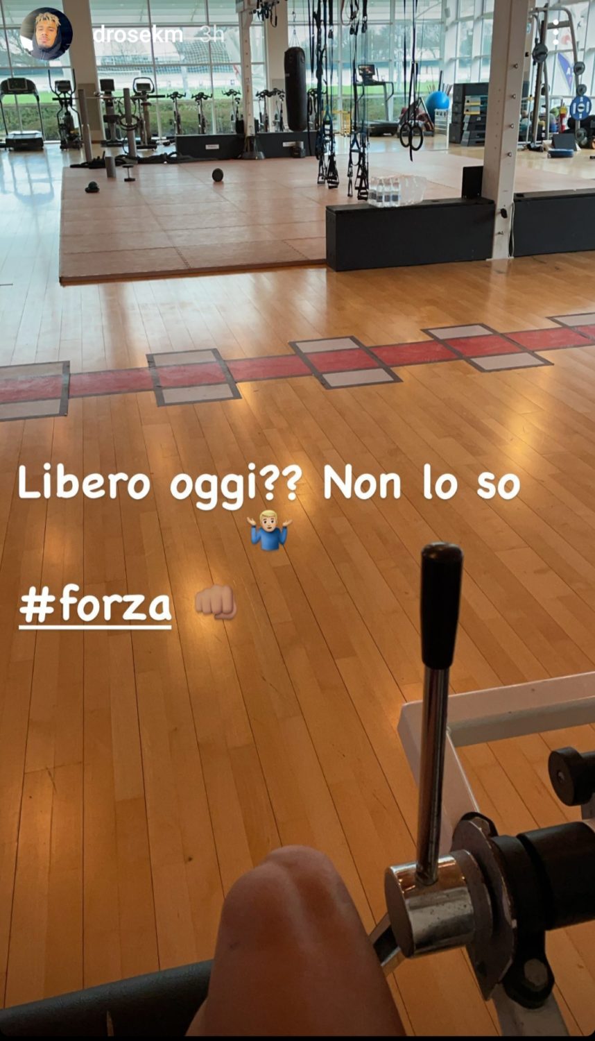 (FOTO) Malcuit si allena da solo al centro sportivo della Fiorentina