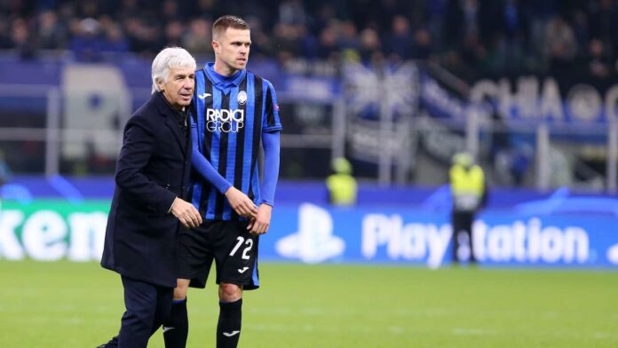 Milano, Italy. 06th November 2019. Uefa Champions League . Atalanta Calcio vs Manchester City Fc. Gian Piero Gasperini , head coach Atalanta Bergamasca Calcio,