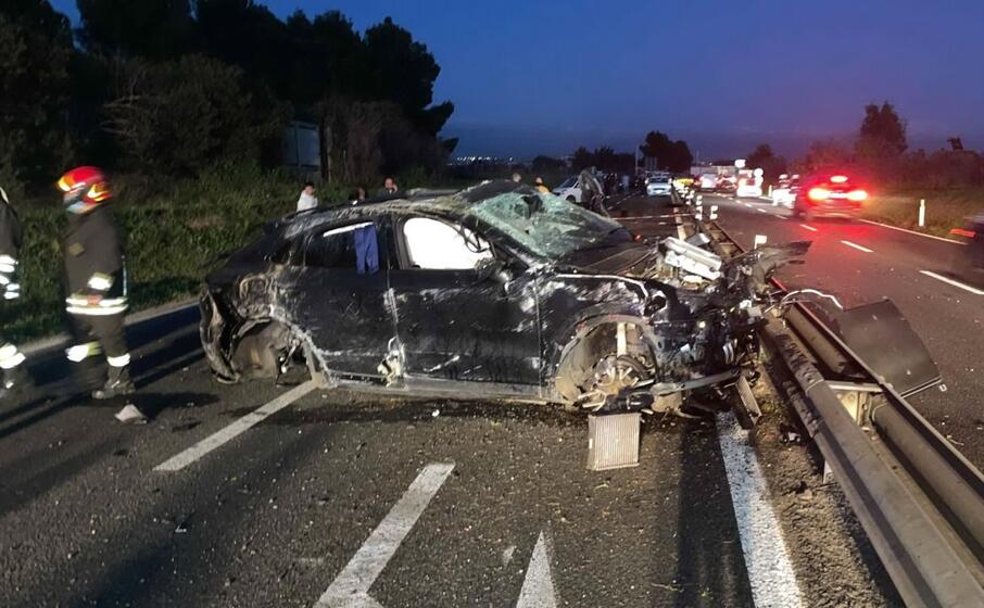 Il luogo dell'incidente (Foto L'Unione Sarda - Andrea Serreli)