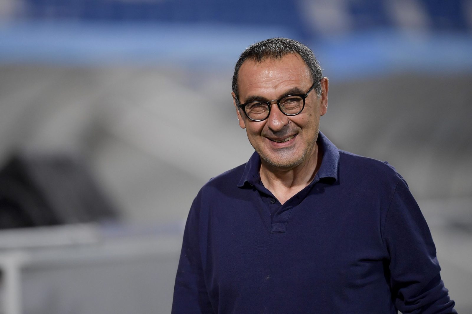 REGGIO NELL'EMILIA, ITALY - JULY 15: Juventus coach Maurizio Sarri during the Serie A match between US Sassuolo and Juventus at Mapei Stadium - Città del Tricolore on July 15, 2020 in Reggio nell'Emilia, Italy. (Photo by Daniele Badolato - Juventus FC/Juv