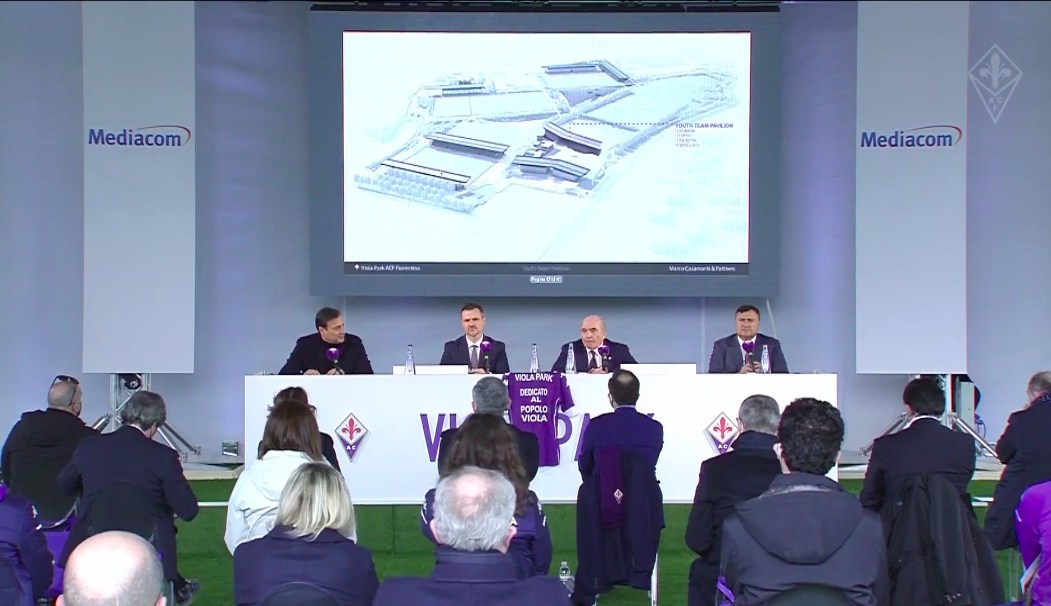 Casamonti: "Il Viola Park sarà finito tra 18 mesi. Abbiamo in mente anche lo stadio, ma quello è complicato"