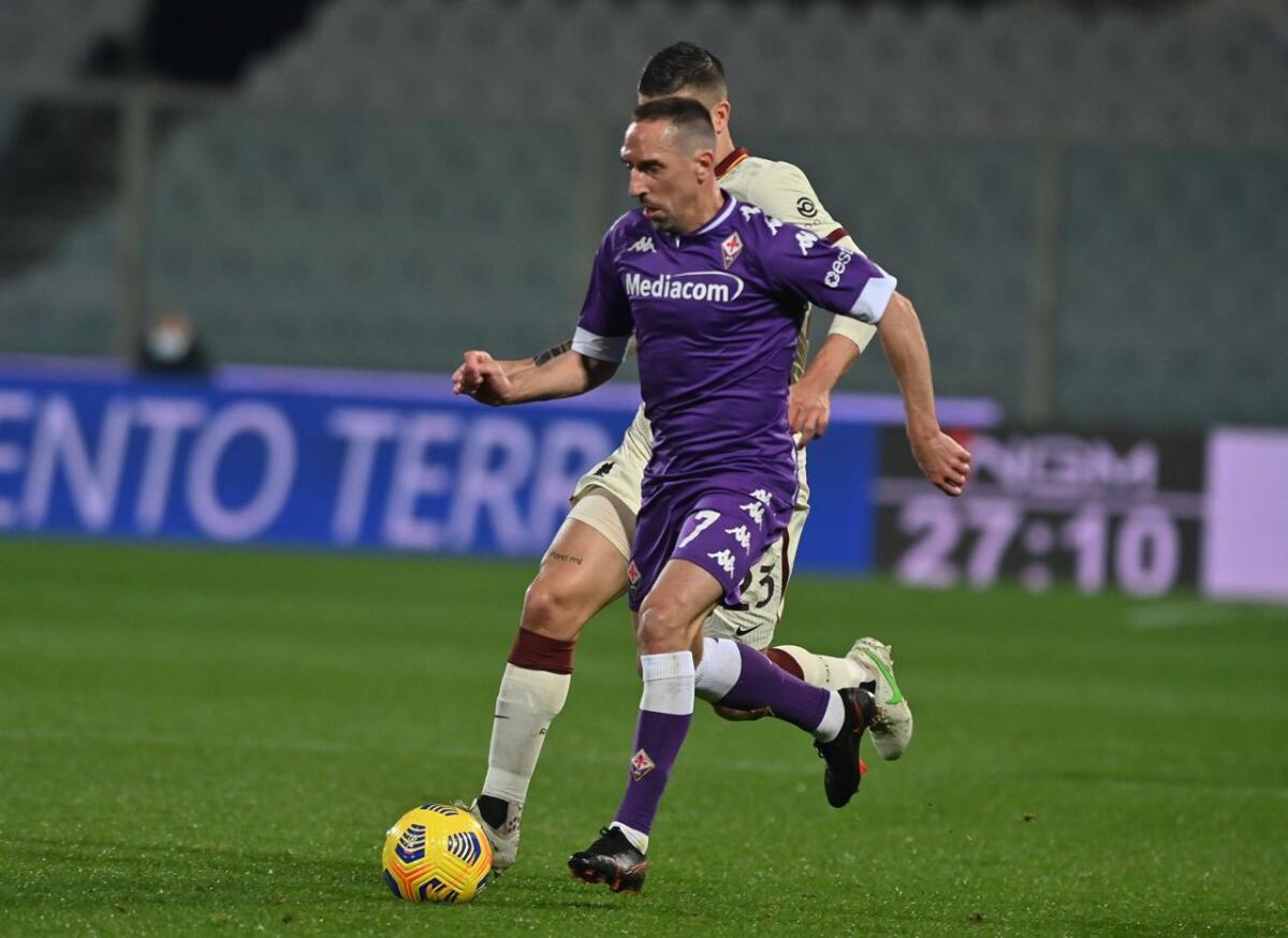 (FOTO) Ribery è molto arrabbiato a fine partita per la sconfitta con la Roma - Foto di proprietà di ACF Fiorentina. Riproduzione vietata ©