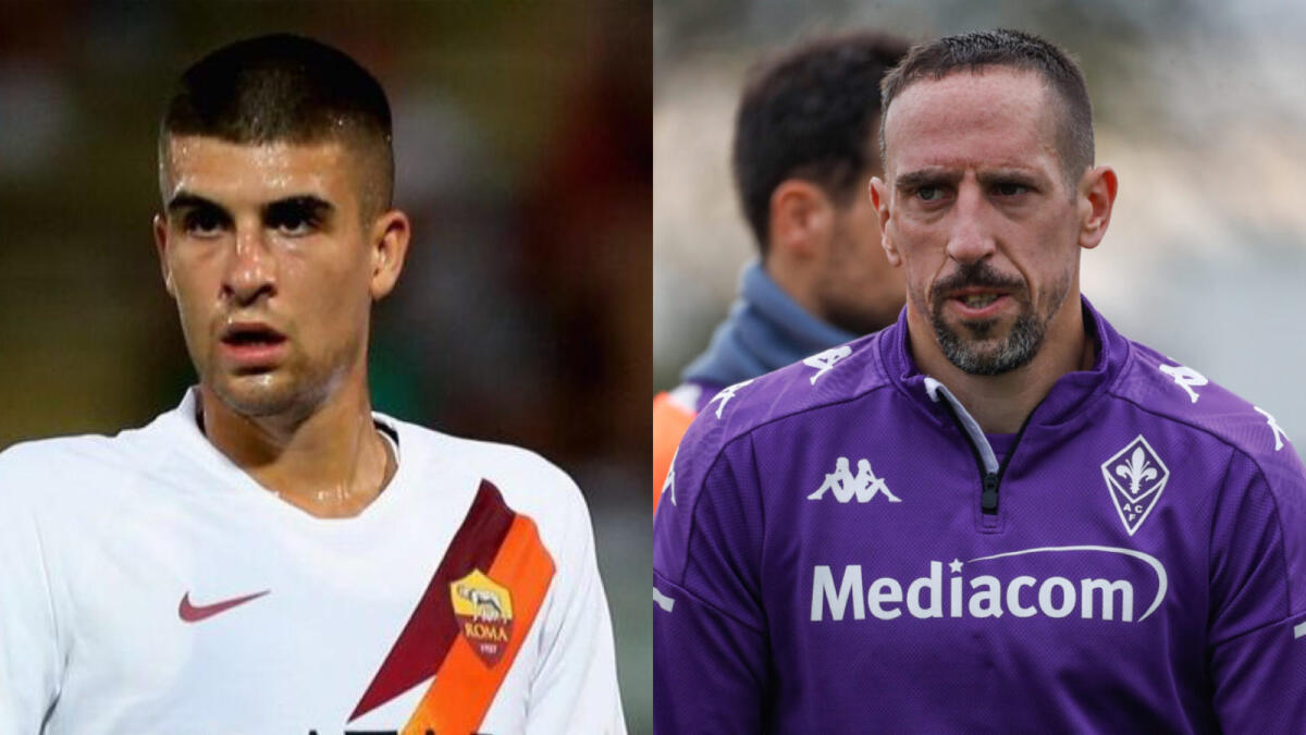 Calvarese “grazia” Mancini per una brutta gomitata su Ribery. Solo ammonizione per il giallorosso - 