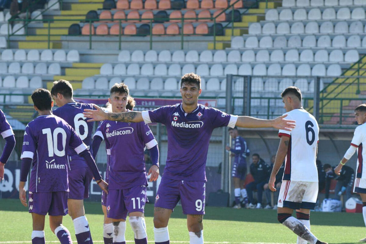 Primavera, Fiorentina-Ascoli 3-1. Spalluto segna di misura, anche lui dedica il gol a Guerini - Foto di proprietà di ACF Fiorentina. Riproduzione vietata ©