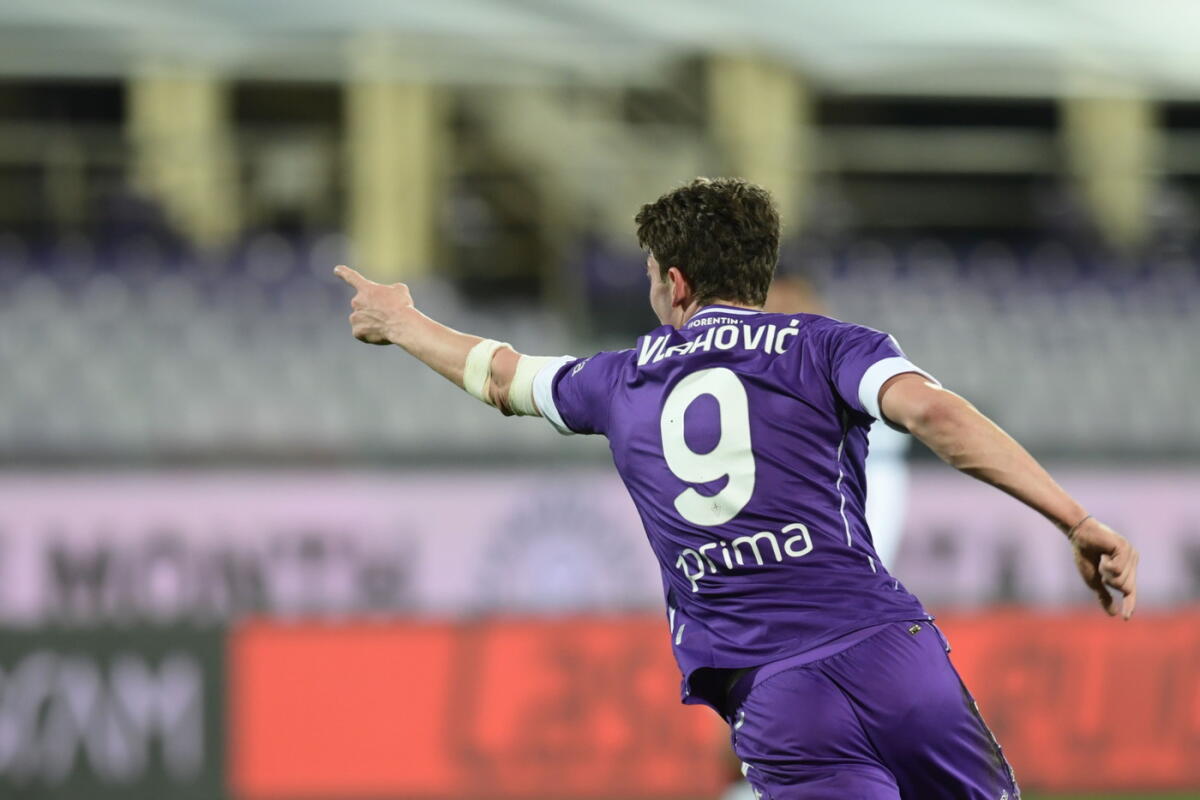 Al 57' la Fiorentina riapre la partita al Franchi contro l'Atalanta. Segna Vlahovic - Foto di proprietà di ACF Fiorentina. Riproduzione vietata ©️