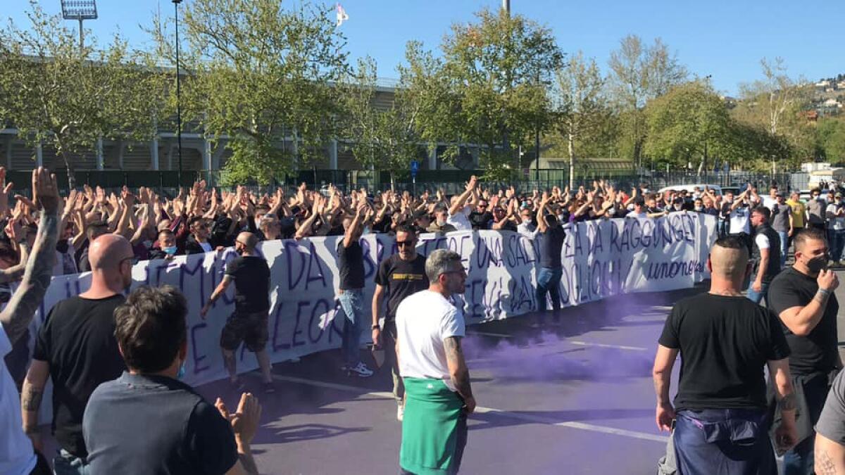Video, il discorso della Fiesole alla Fiorentina: "Nel calcio non contano solo i soldi, a fine anno decidete" - Foto Pagina Facebook il Pentasport di Radio Bruno