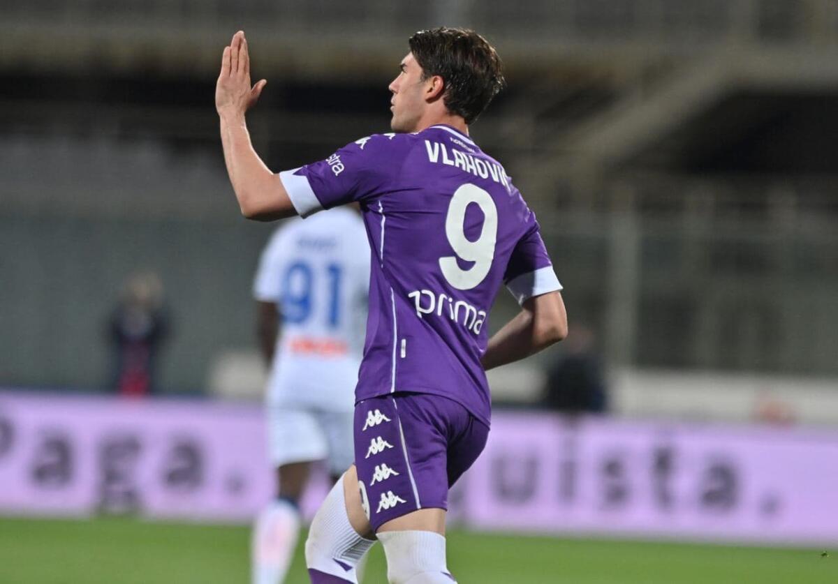 Al 66' Fiorentina-Atalanta sul 2-2. Doppietta per Vlahovic - Foto di proprietà di ACF Fiorentina. Riproduzione vietata ©