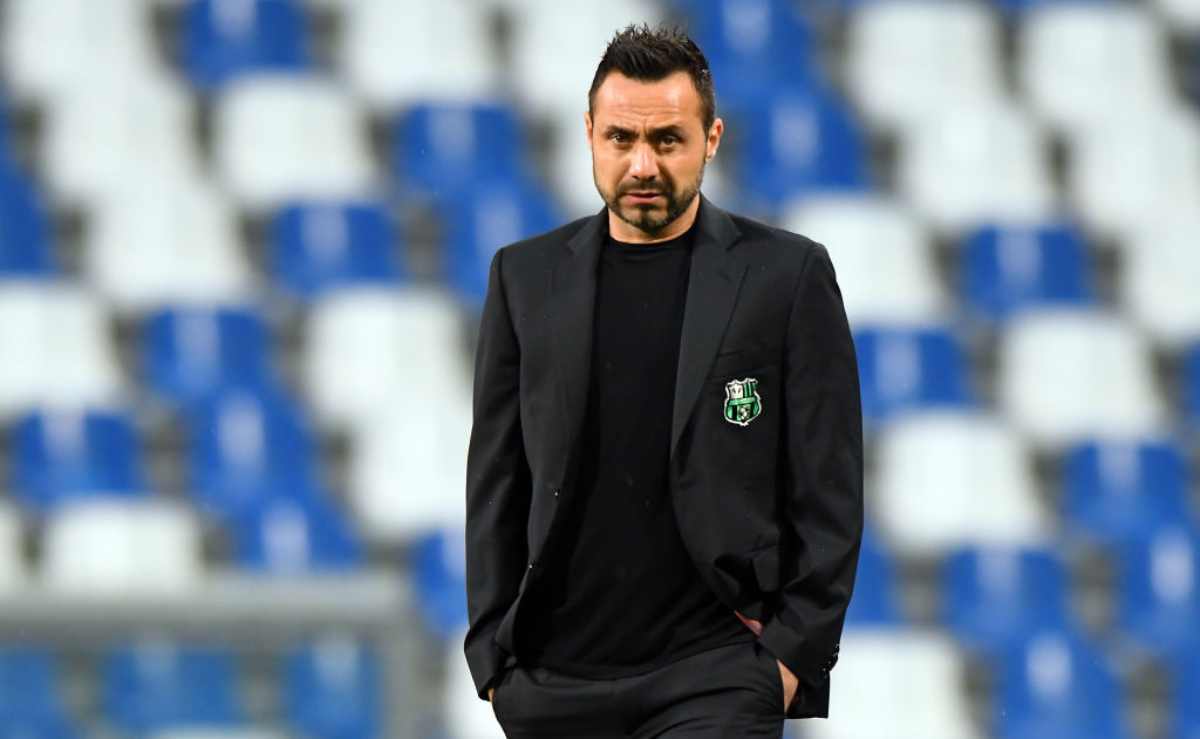 during the Serie A match between US Sassuolo and Chievo at Mapei Stadium - Citta' del Tricolore on April 4, 2019 in Reggio nell'Emilia, Italy.