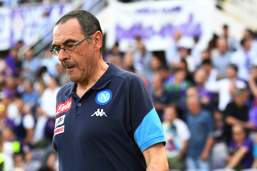 Firenze, stadio Artemio Franchi, 29.04.2018, Fiorentina-Napoli, Foto Fiorenzo Sernacchioli. Copyright Labaroviola.com, Sarri