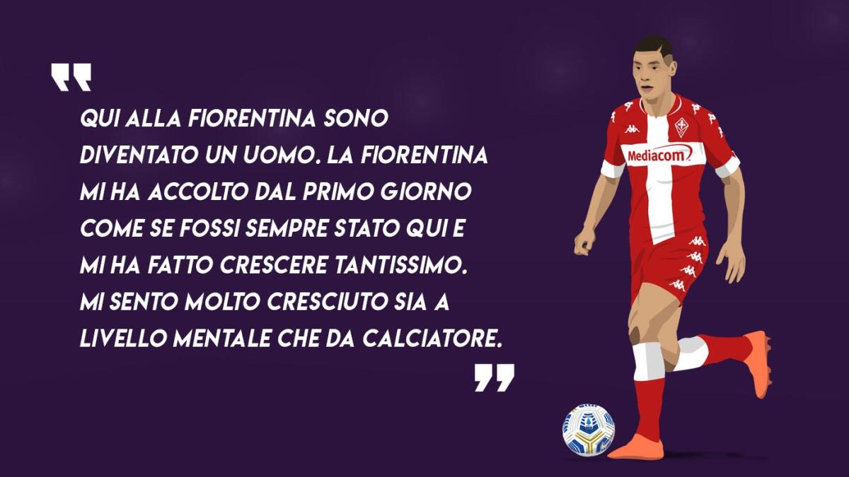 Milenkovic: "Un calciatore vuole lottare per l'Europa. Mi piace stare a Firenze. Grazie Pioli" - 