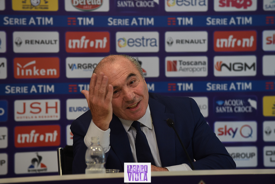 Firenze, stadio Franchi, 06/06/2019, presentazione Rocco B. Commisso, foto Fiorenzo Sernacchioli. Copyright Labaroviola.com