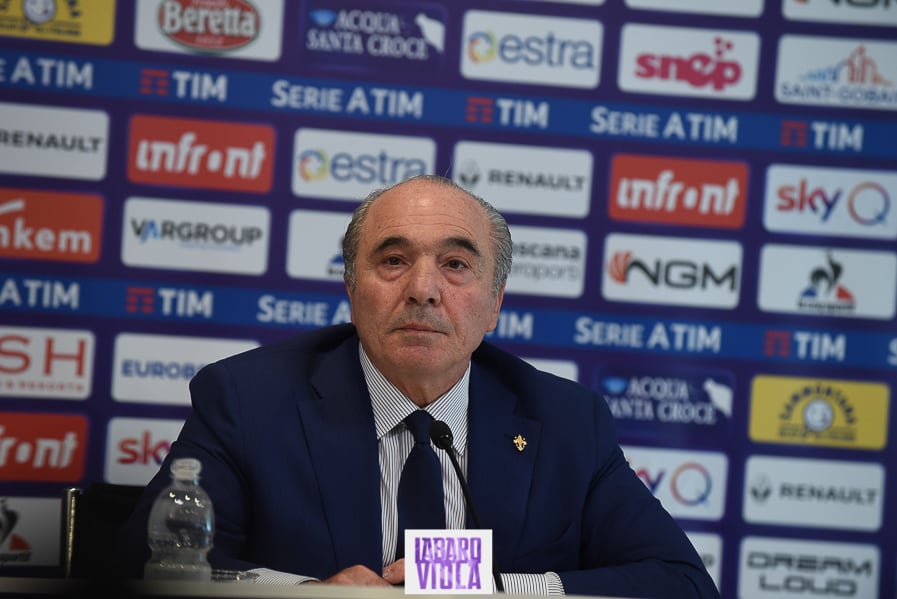 Firenze, stadio Franchi, 06/06/2019, presentazione Rocco B. Commisso, foto Fiorenzo Sernacchioli. Copyright Labaroviola.com