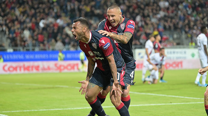 30-10-2019 Cagliari, Calcio Serie A 2019/20, Sardegna Arena, Cagliari vs Bologna. Foto Gianluca Zuddas per Cagliarinews24.com. Nella foto: 1-1 Joao Pedro