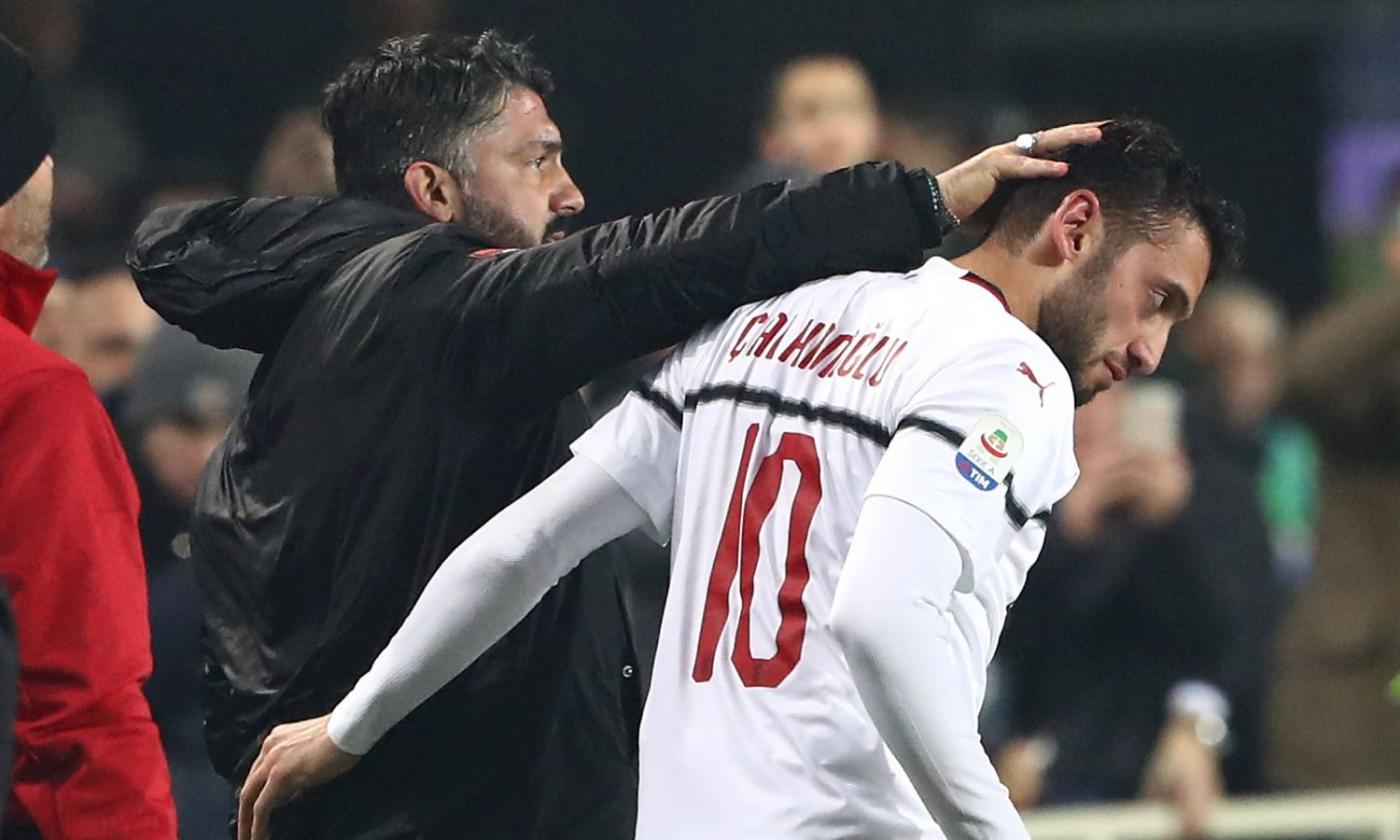 Sport Mediaset, Gattuso vuole portare Calhanoglu alla Fiorentina, iniziata opera di convincimento