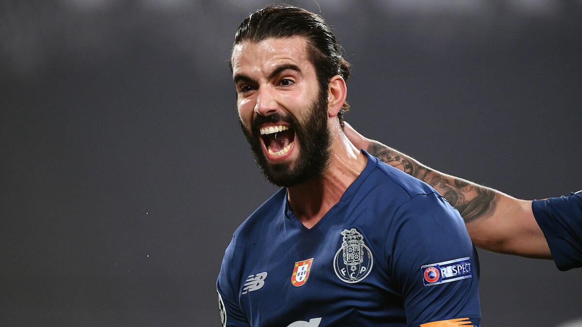 Romano: "La Fiorentina vuole parlare con il Porto per Oliveira e Corona" - Torino 09/03/2021 - Champions League / Juventus-Porto / foto Insidefoto/Image Sport
nella foto: esultanza gol Sergio Oliveira