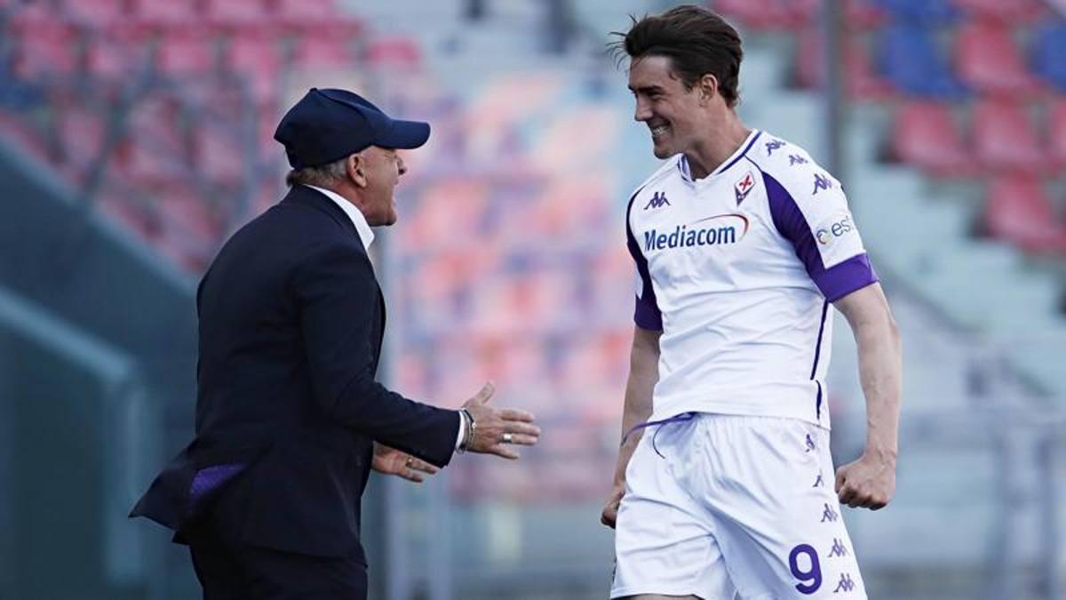 Iachini: "Vlahovic è da top club. E' un predestinato ed ha fame come Dybala, ricorda Vieri" - 