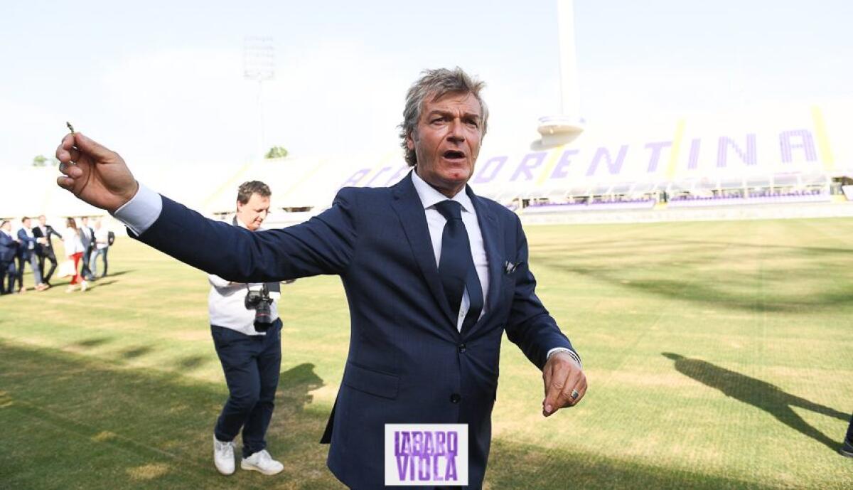 Pin: "Deve scegliere Antognoni il ruolo da ricoprire in società" - Firenze, stadio Franchi, 06/06/2019, presentazione Rocco B. Commisso, foto Fiorenzo Sernacchioli. Copyright Labaroviola.com, Antognoni
